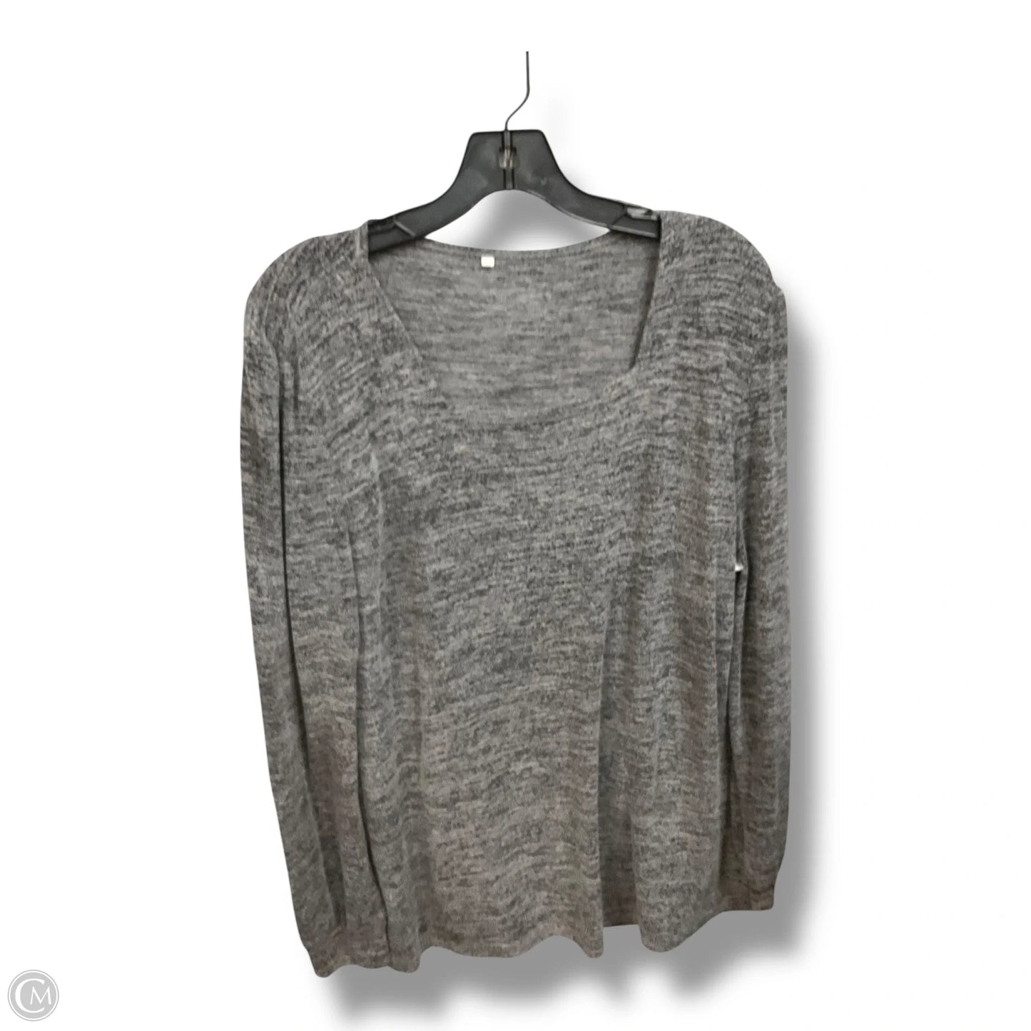Top Long Sleeve By Clothes Mentor In Grey, Size: Xl