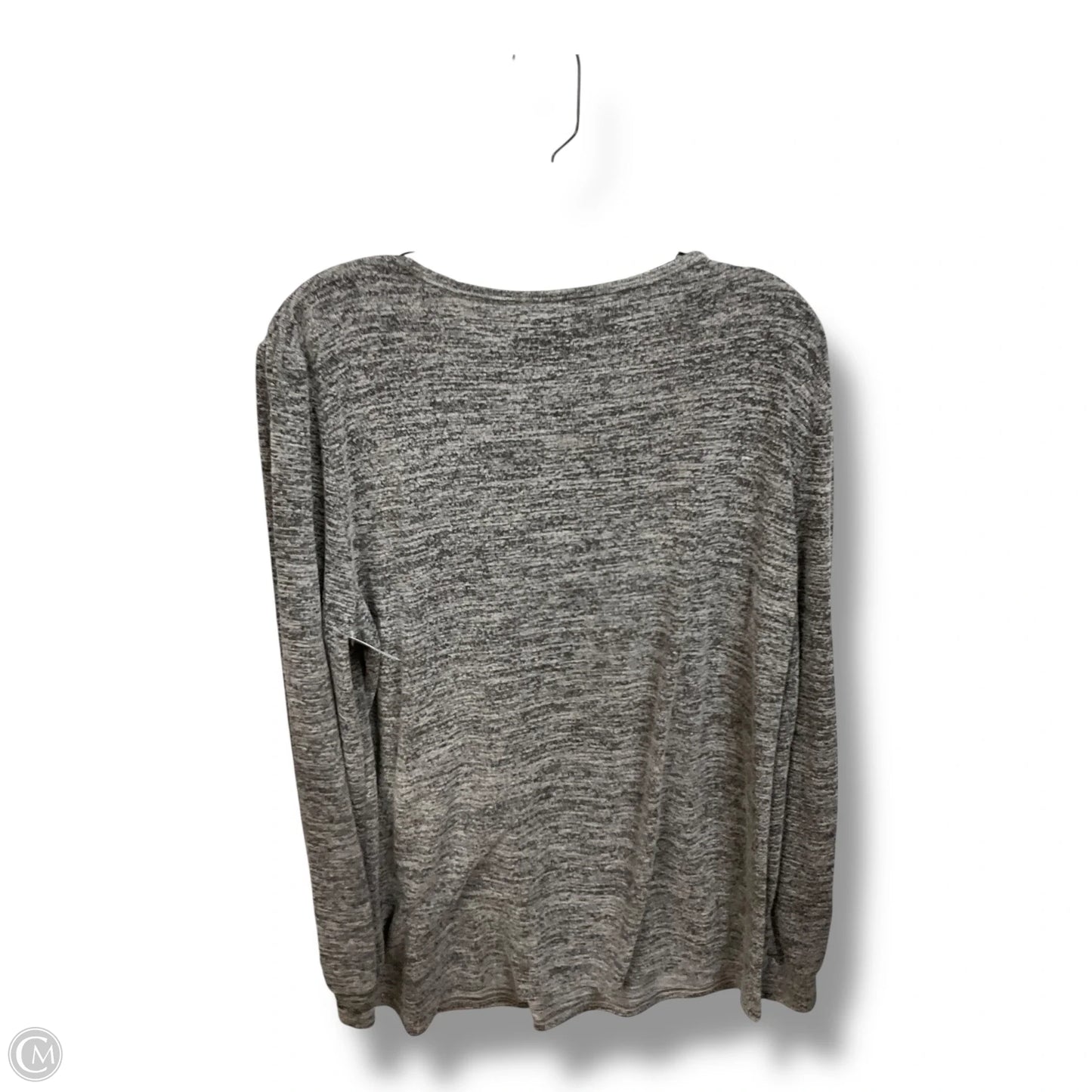 Top Long Sleeve By Clothes Mentor In Grey, Size: Xl