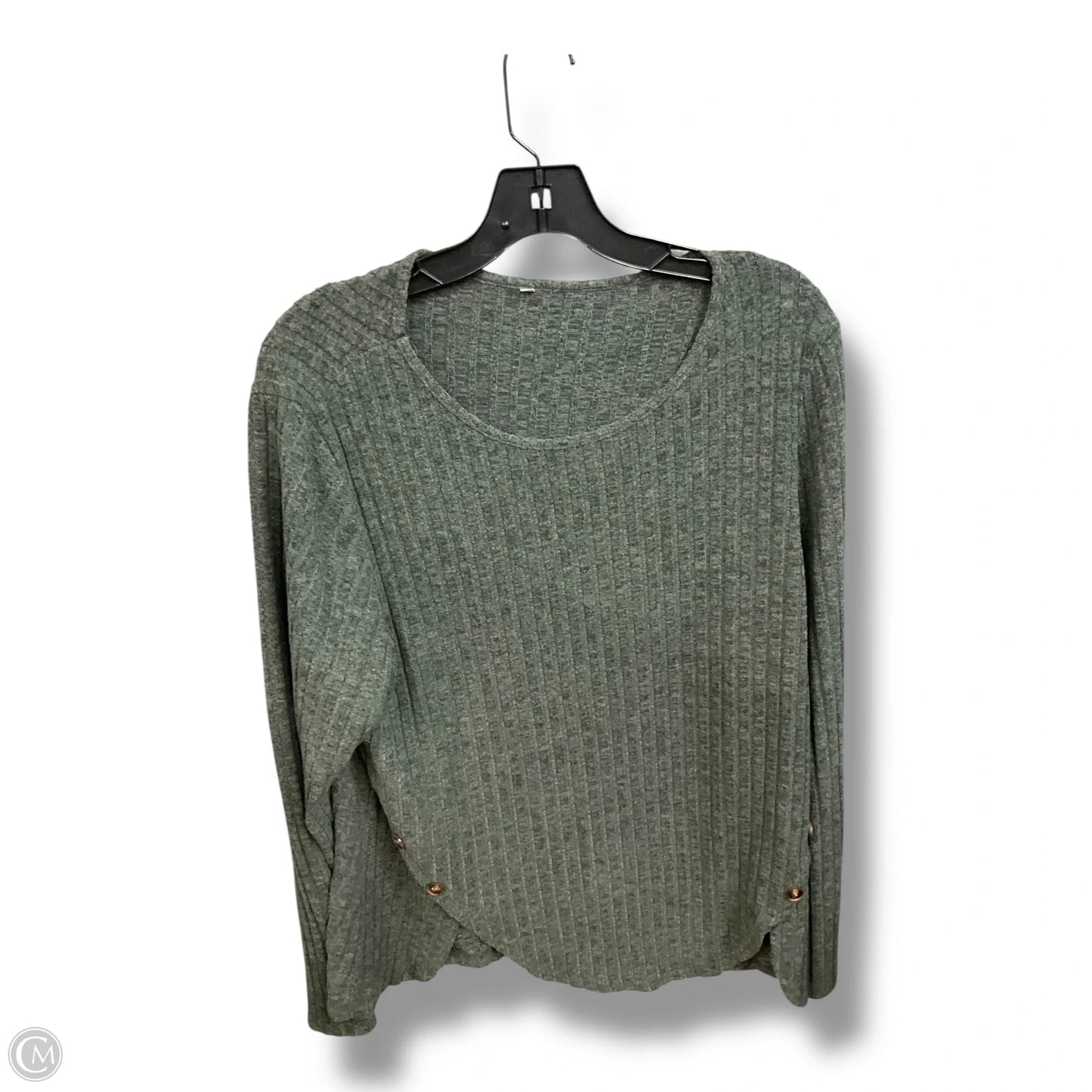Top Long Sleeve By Clothes Mentor In Green, Size: Xl