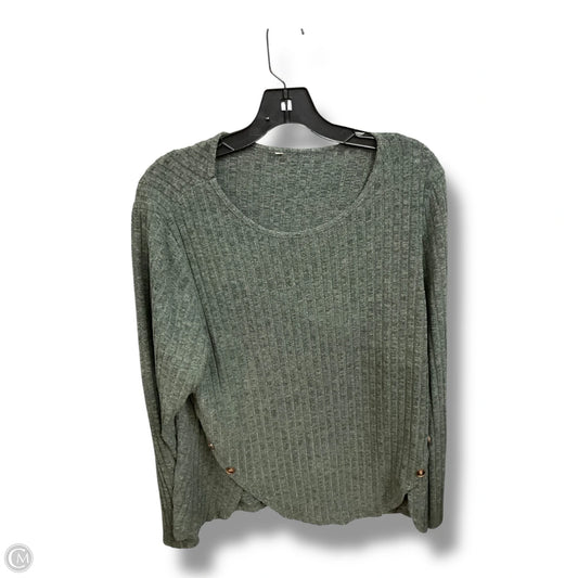 Top Long Sleeve By Clothes Mentor In Green, Size: Xl