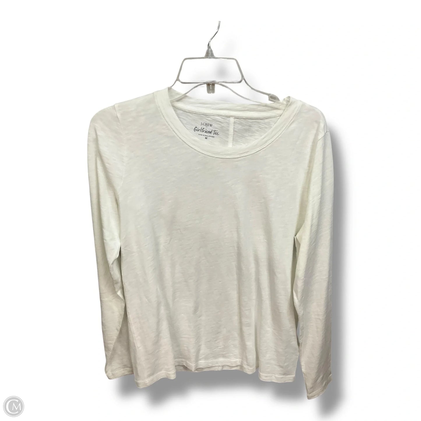 Top Long Sleeve By J. Crew In White, Size: M