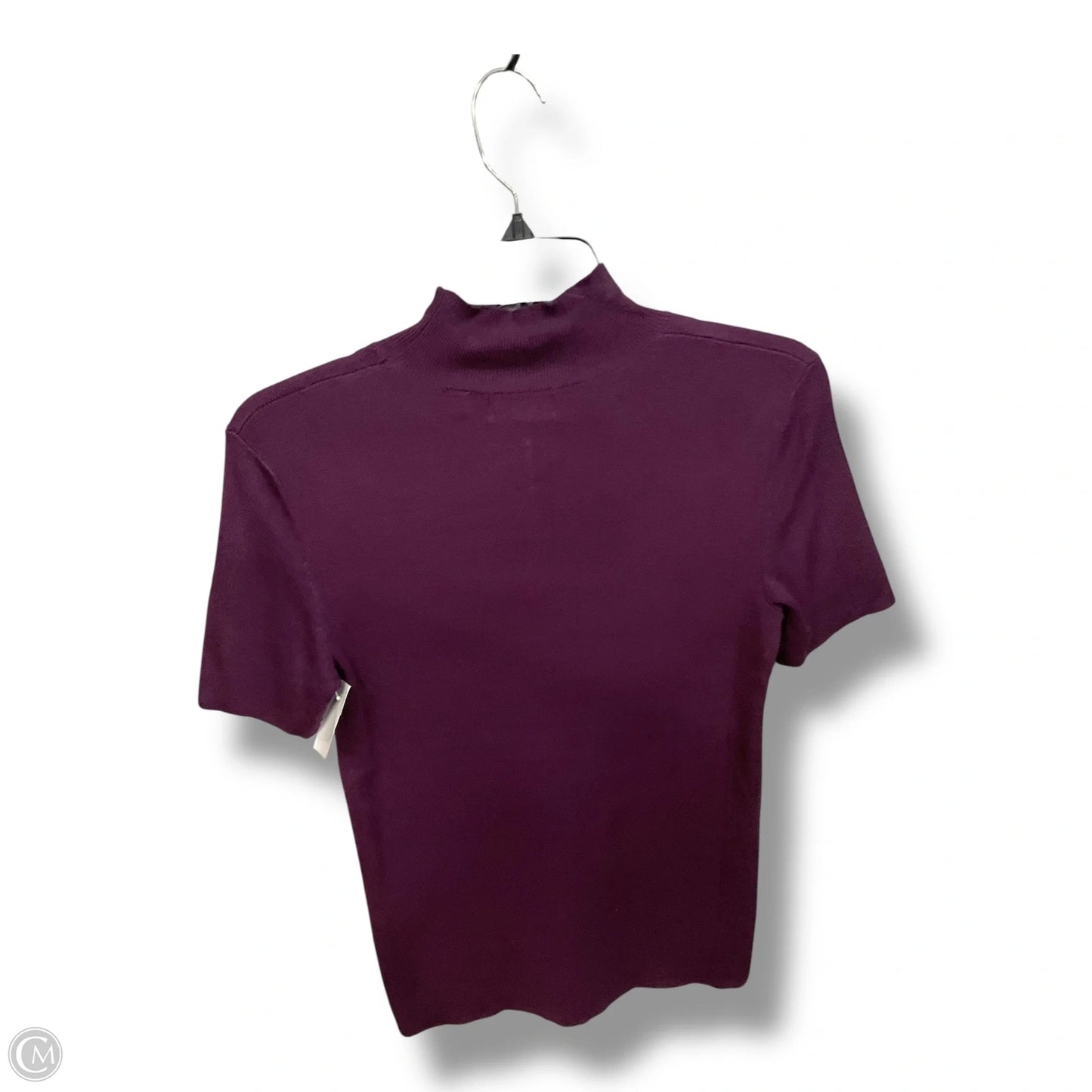 Top Short Sleeve By Tahari In Maroon, Size: Xs