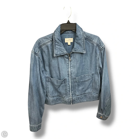 Jacket Denim By Universal Thread In Blue Denim, Size: L