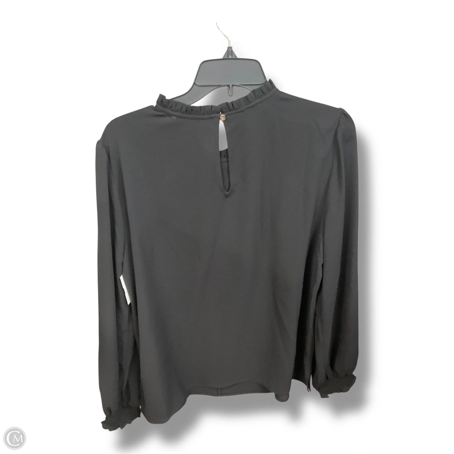 Blouse Long Sleeve By Cece In Black, Size: L