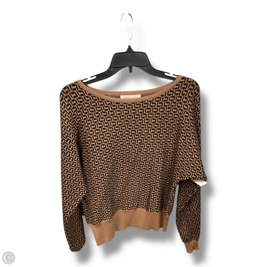 Sweater By Philosophy In Black & Tan, Size: Sp