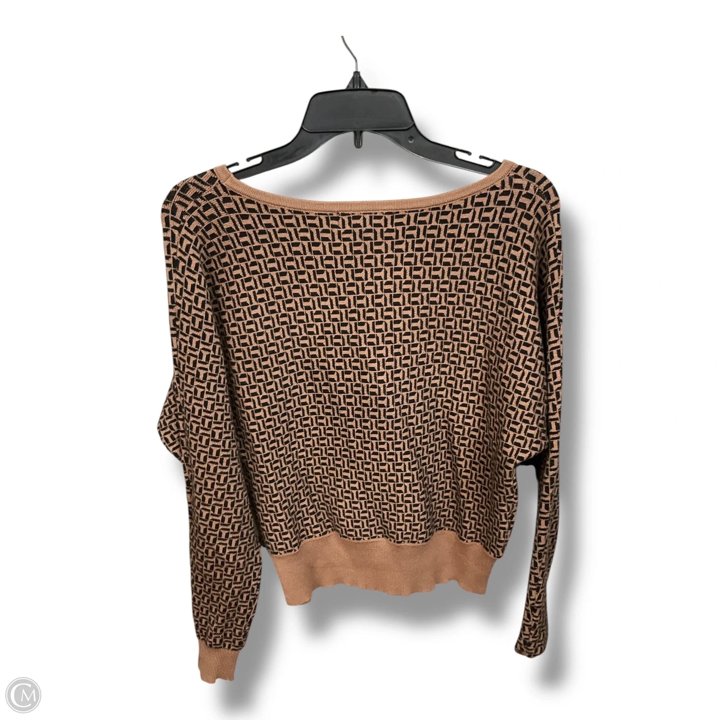 Sweater By Philosophy In Black & Tan, Size: Sp