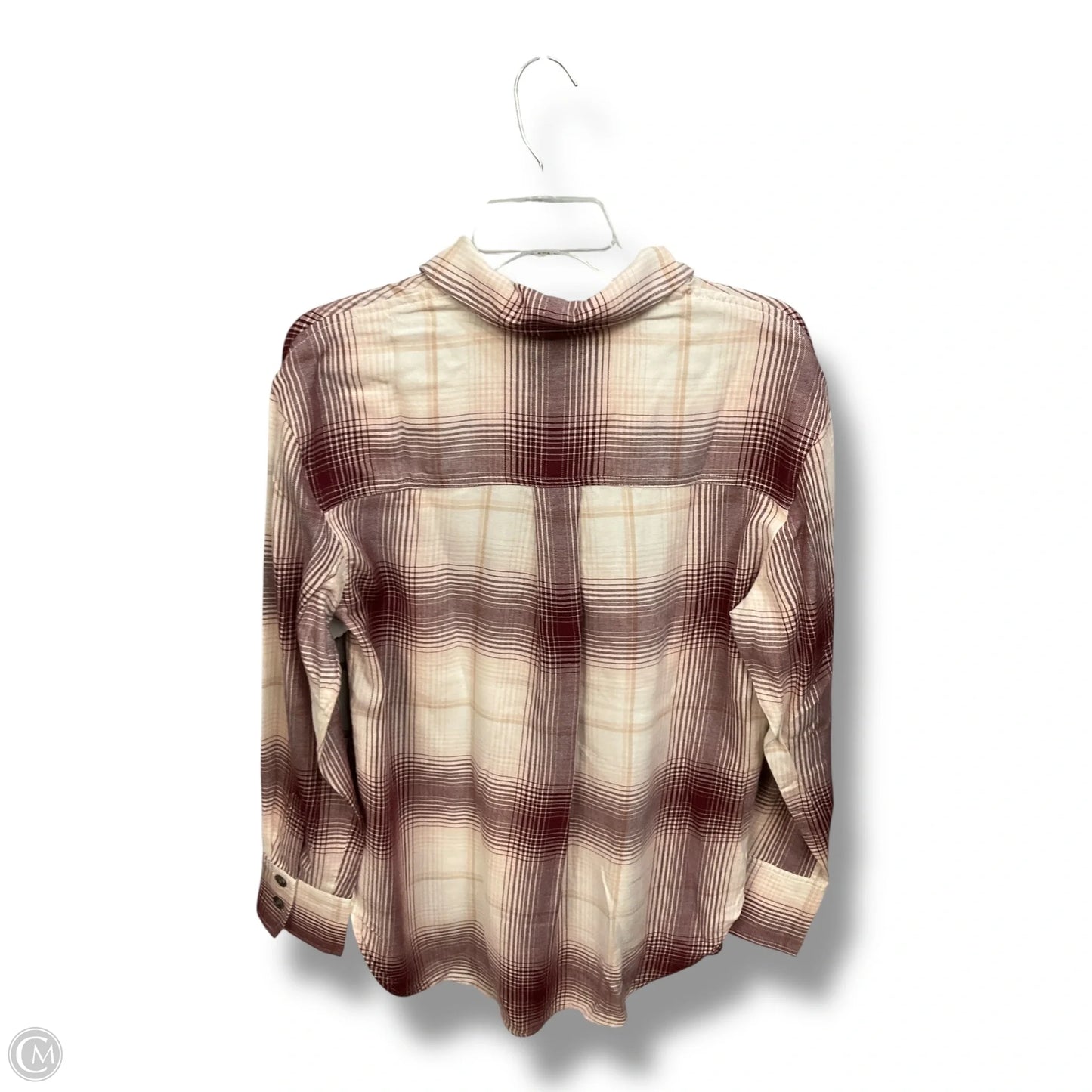 Top Long Sleeve By Madewell In Maroon, Size: S