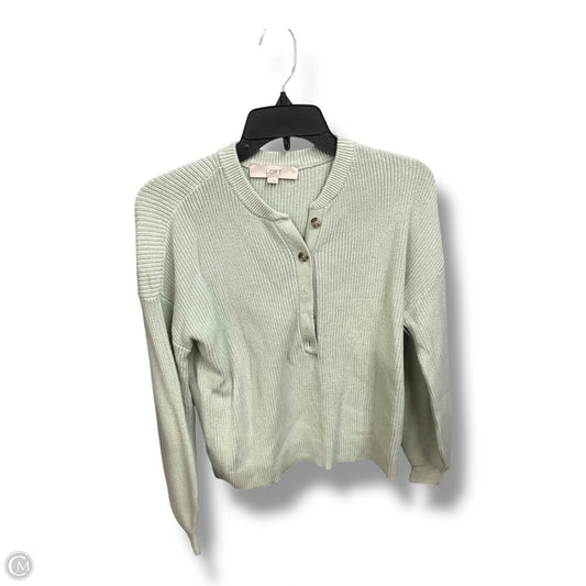Top Long Sleeve By Loft In Green, Size: M