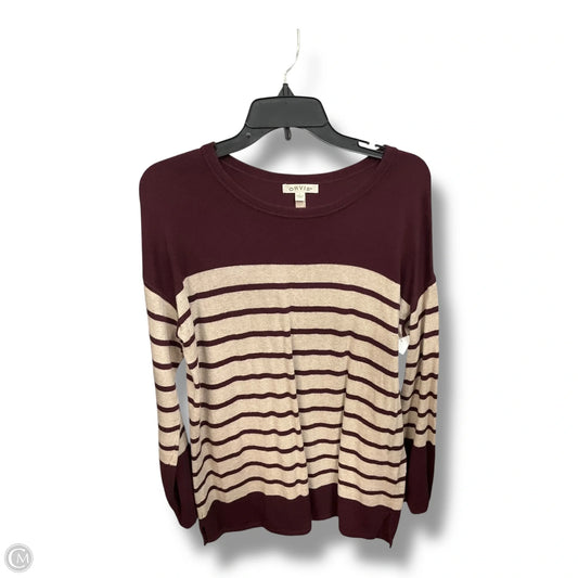 Top Long Sleeve By Orvis In Maroon, Size: S