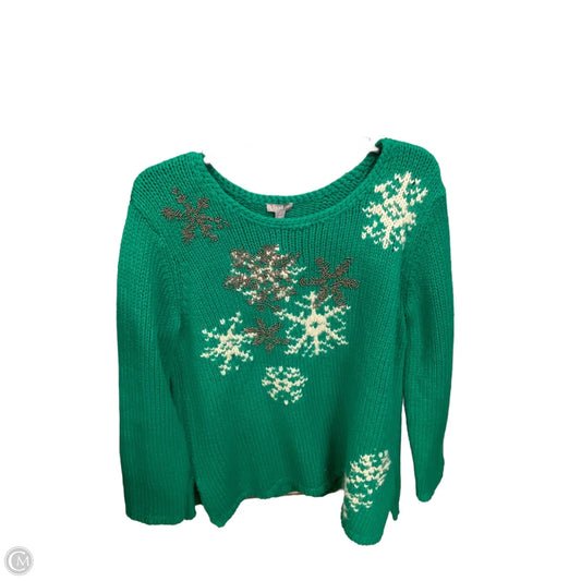 Sweater By J. Jill In Green, Size: L