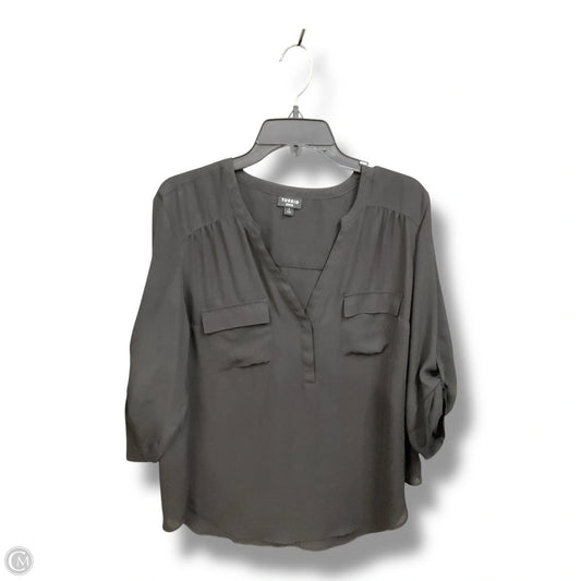Blouse 3/4 Sleeve By Torrid In Black, Size: 1x