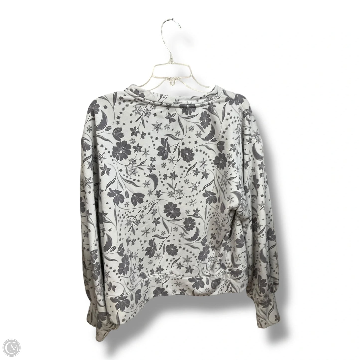 Top Long Sleeve By Loft In Grey, Size: L