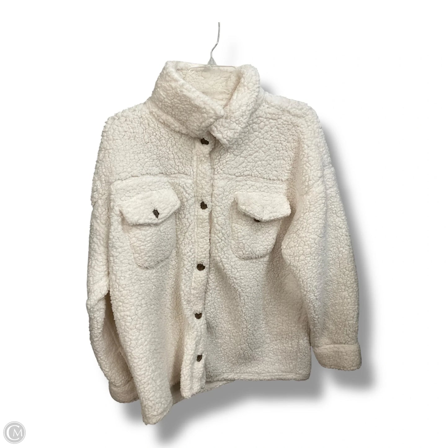 Jacket Faux Fur & Sherpa By 32 Degrees In White, Size: L
