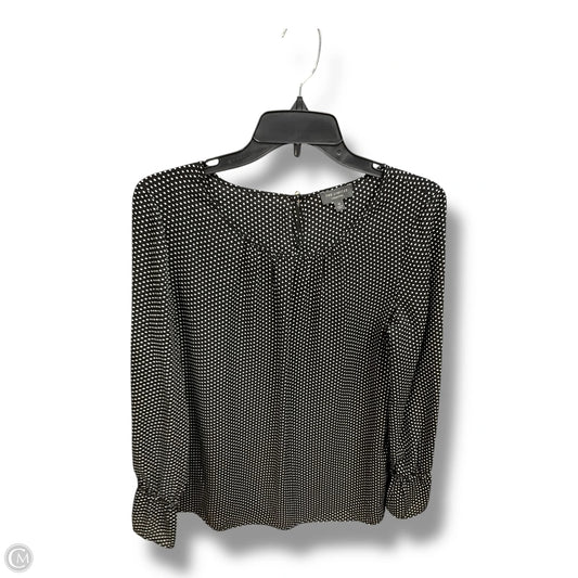 Blouse Long Sleeve By Limited In Polkadot Pattern, Size: M