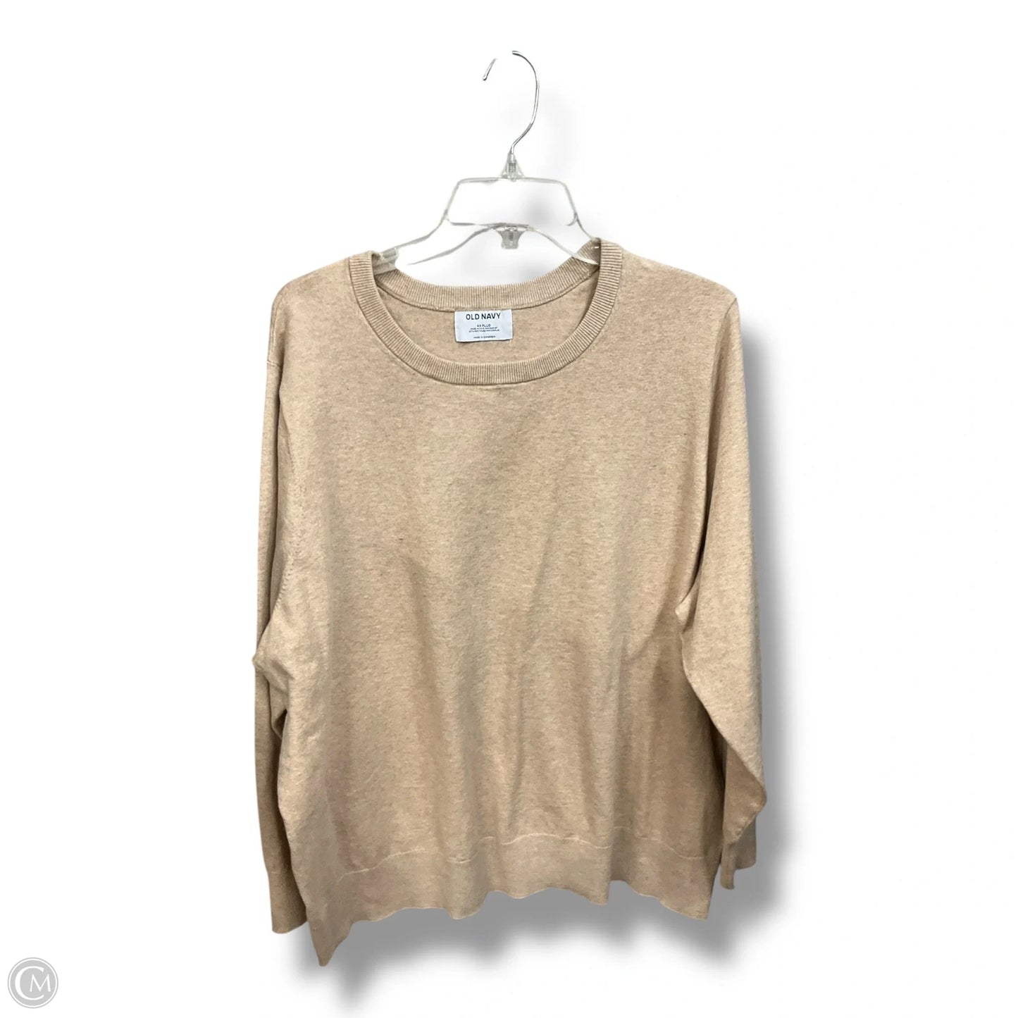Top Long Sleeve By Old Navy In Tan, Size: 4x