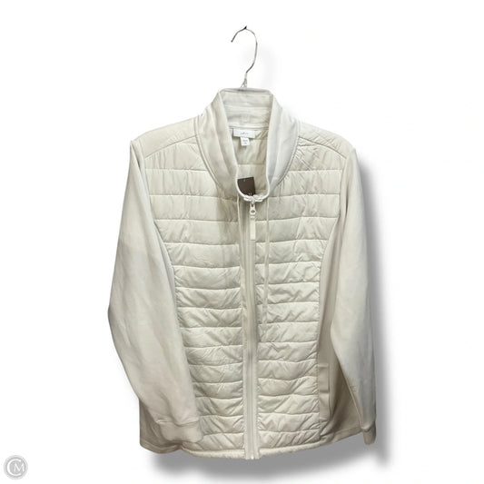 Jacket Puffer & Quilted By J. Jill In White, Size: Xl
