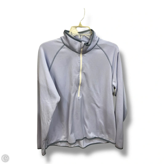 Athletic Top Long Sleeve Collar By Eddie Bauer In Purple, Size: Xl