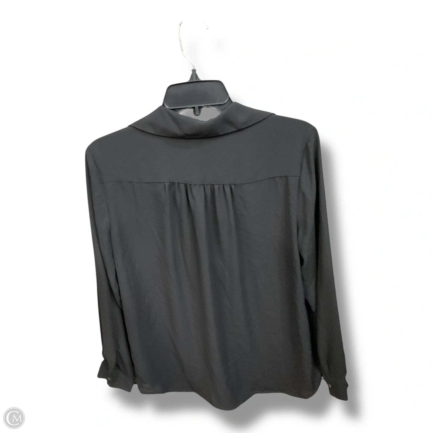 Blouse Long Sleeve By Ann Taylor In Black, Size: M