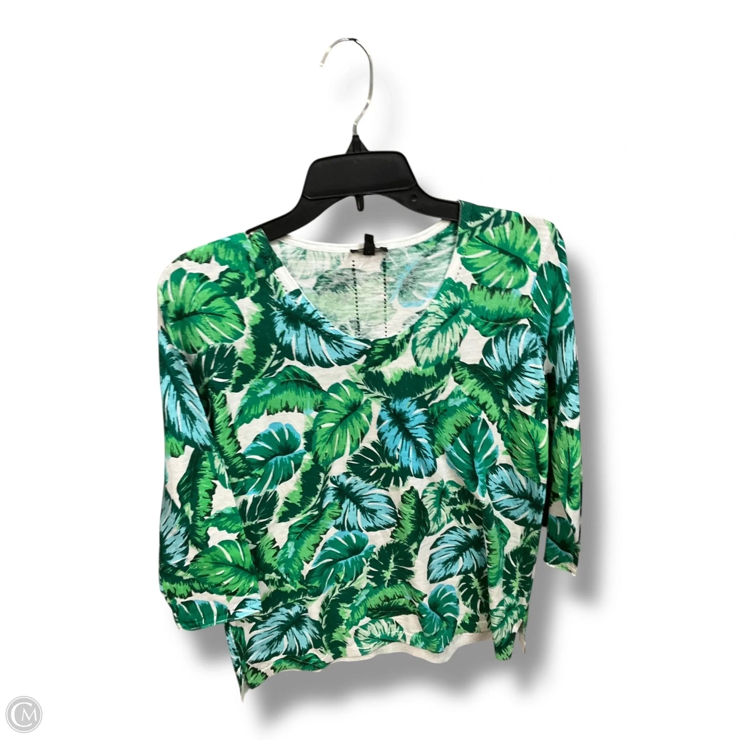 Top Long Sleeve By Talbots In Green, Size: Sp