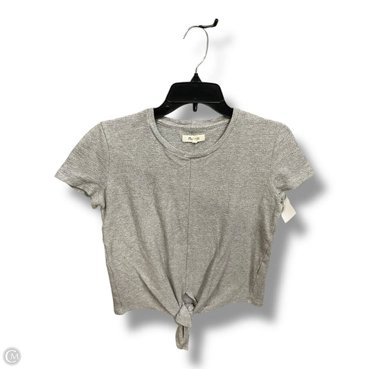 Top Short Sleeve By Madewell In Grey, Size: Xxs
