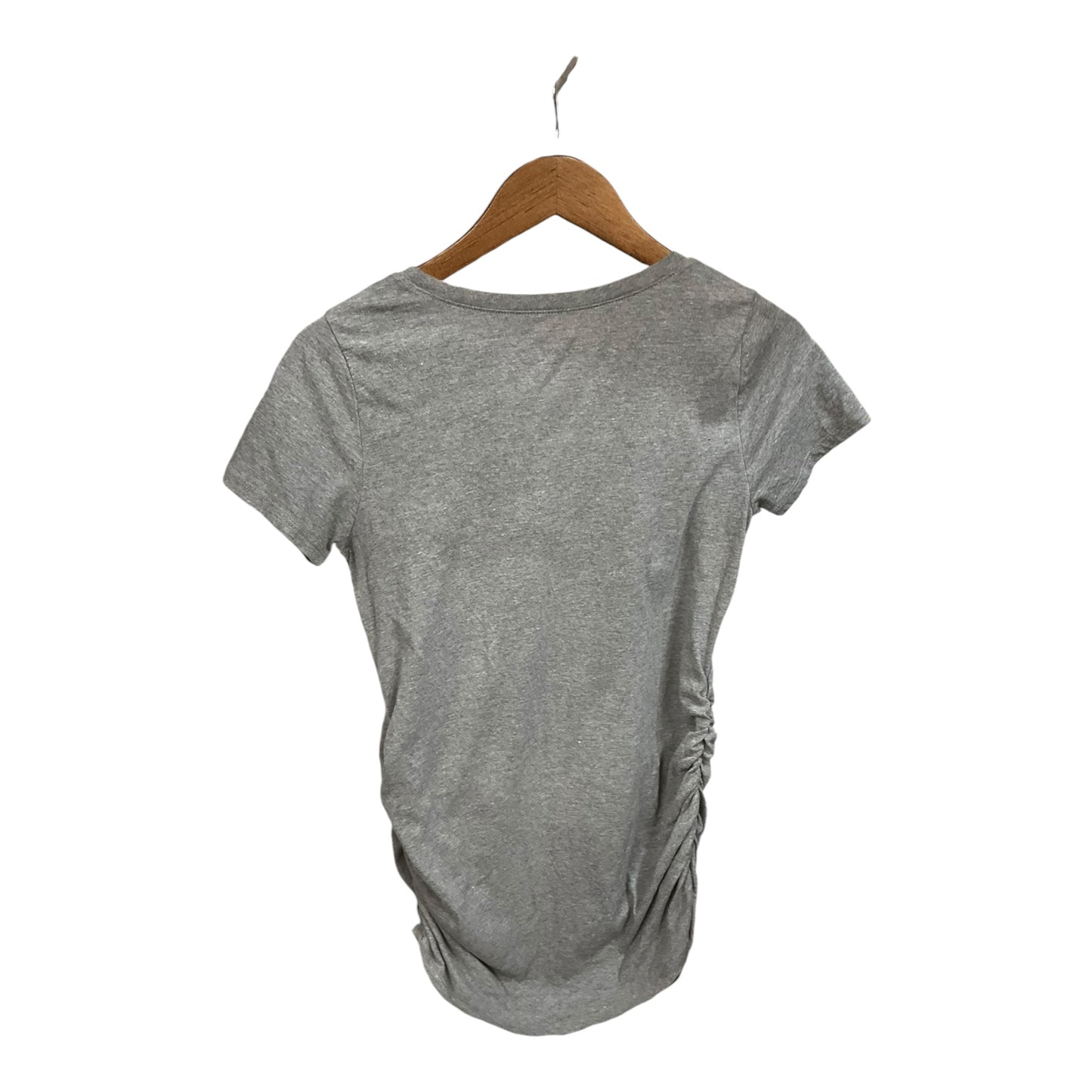 Top Short Sleeve By Motherhood In Grey, Size: S