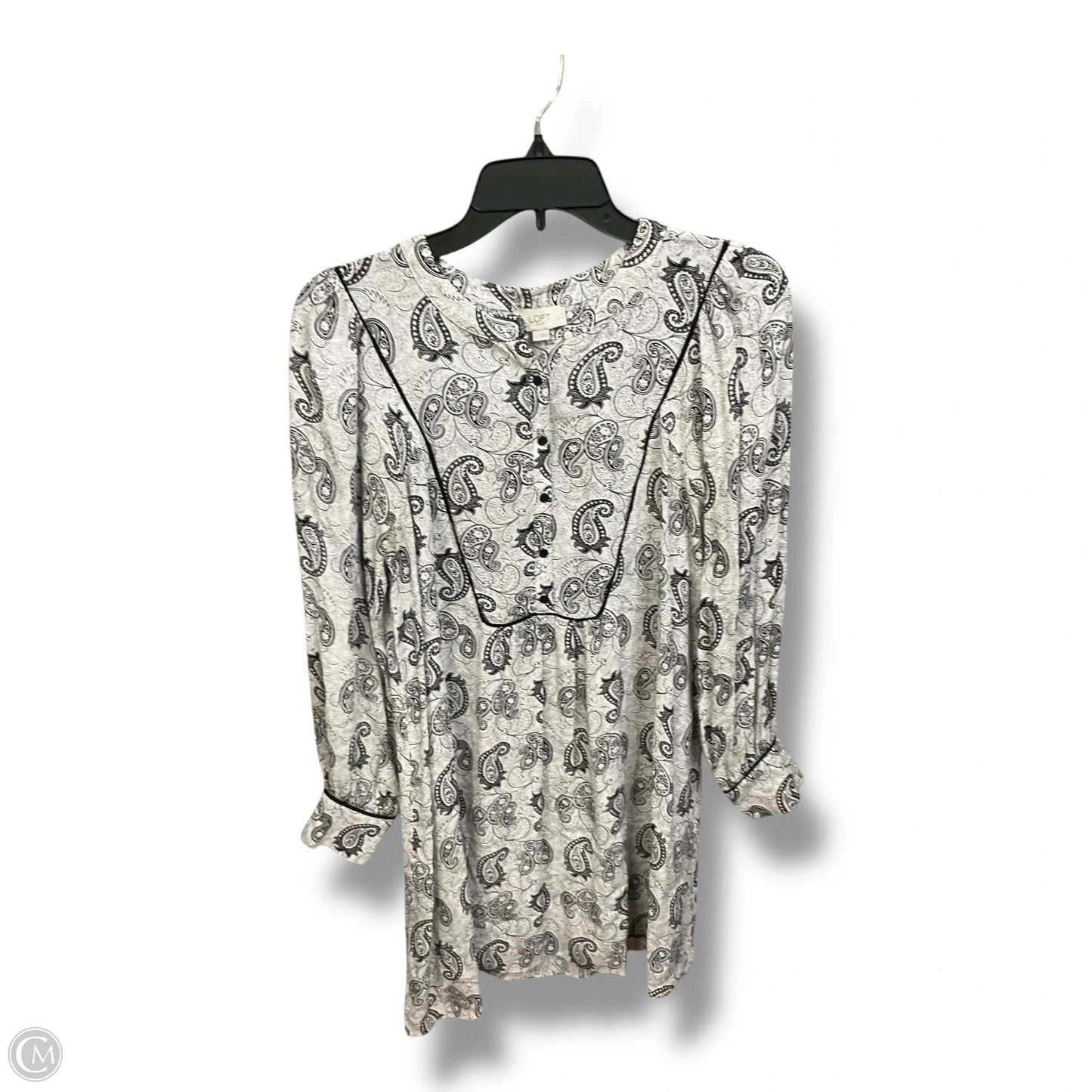 Dress Casual Midi By Loft In Black & White, Size: S