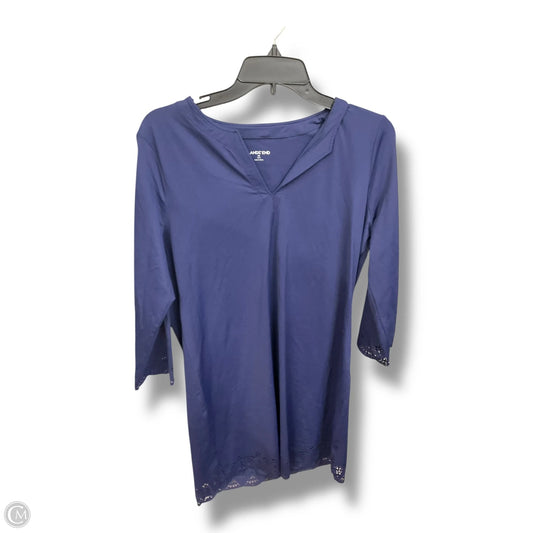 Top Sleeveless By Lc Lauren Conrad In Blue, Size: L