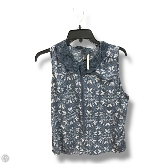 Top Sleeveless By Lc Lauren Conrad In Blue, Size: L