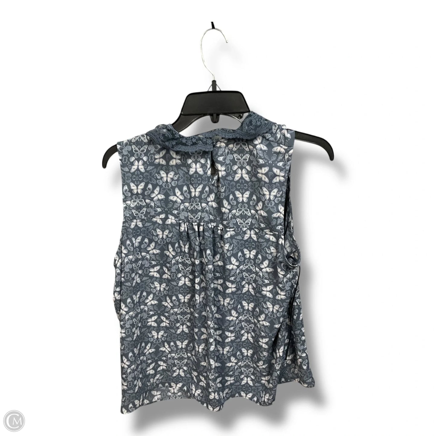 Top Sleeveless By Lc Lauren Conrad In Blue, Size: L