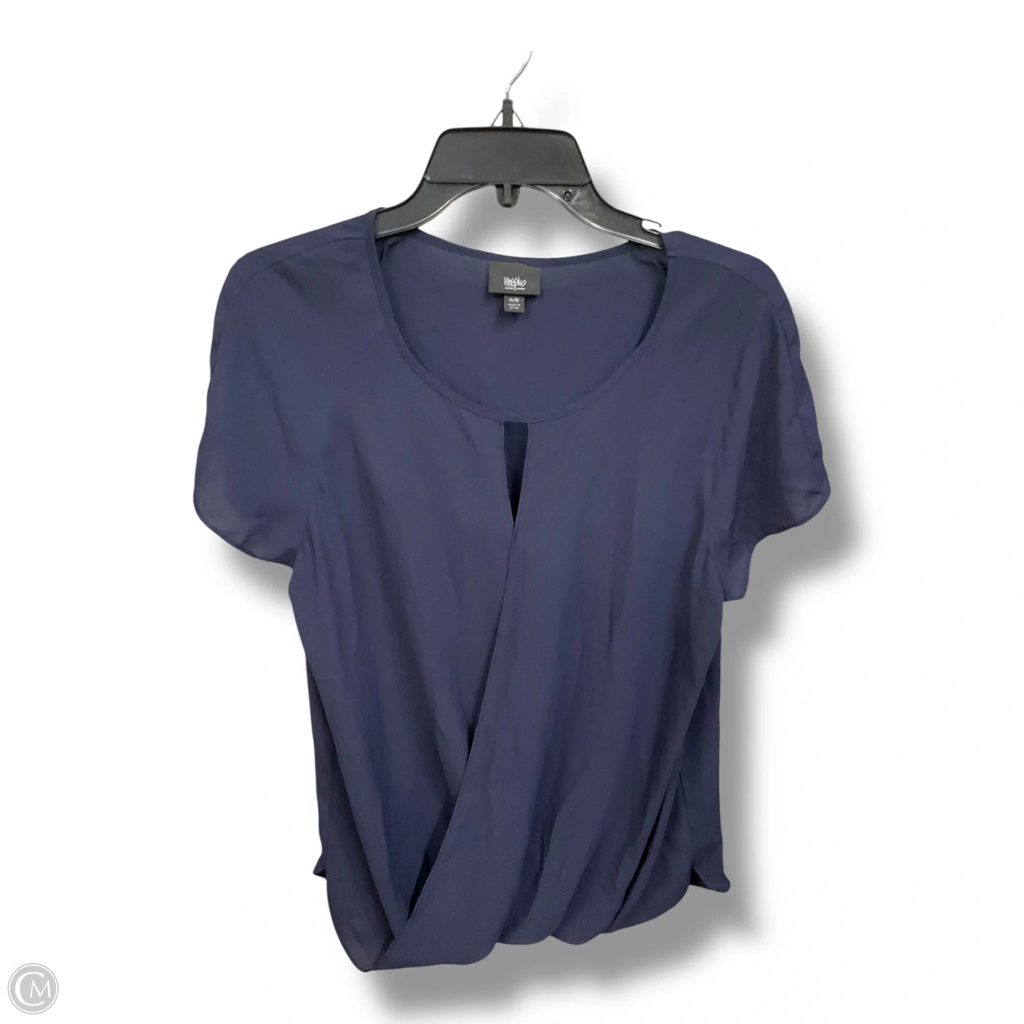 Top Short Sleeve By Mossimo In Blue, Size: Xl
