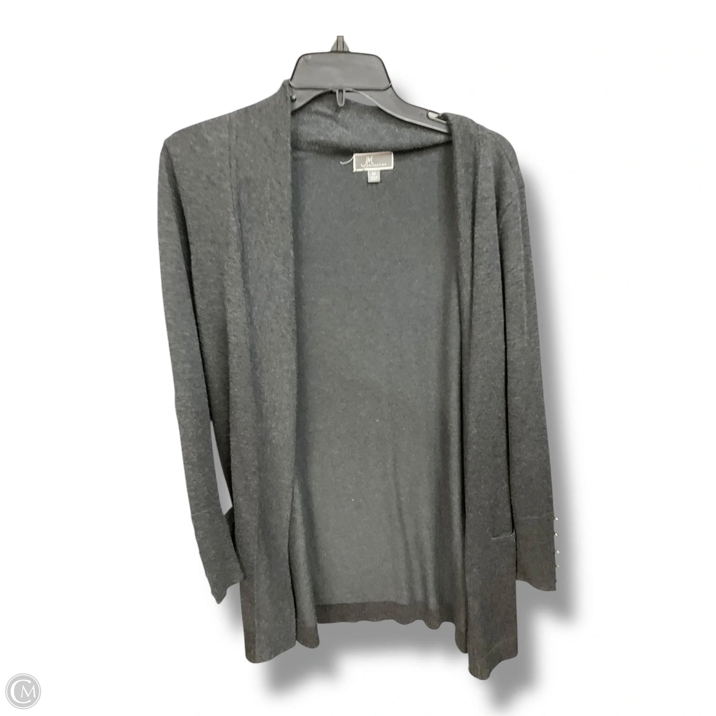 Cardigan By Jm Collections In Grey, Size: M