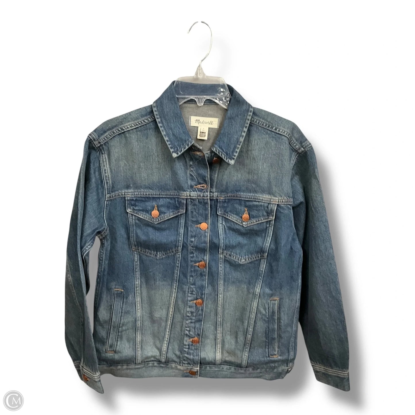 Jacket Denim By Madewell In Blue Denim, Size: S