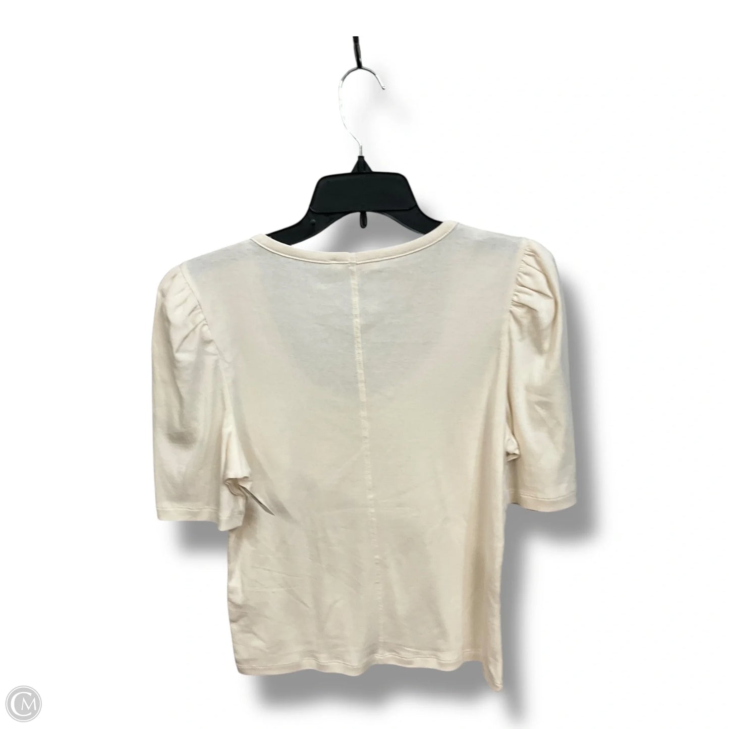Top Short Sleeve By Madewell In Cream, Size: L