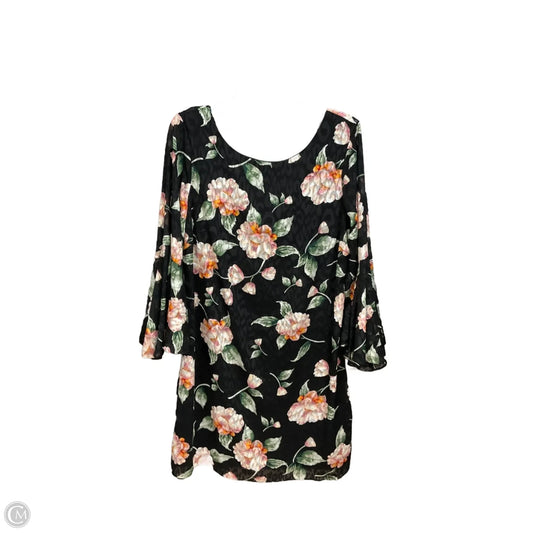 Dress Casual Midi By Jessica Howard In Floral Print, Size: L