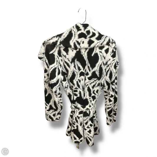 Coat Trench Coat By White House Black Market In Black & White, Size: Xl