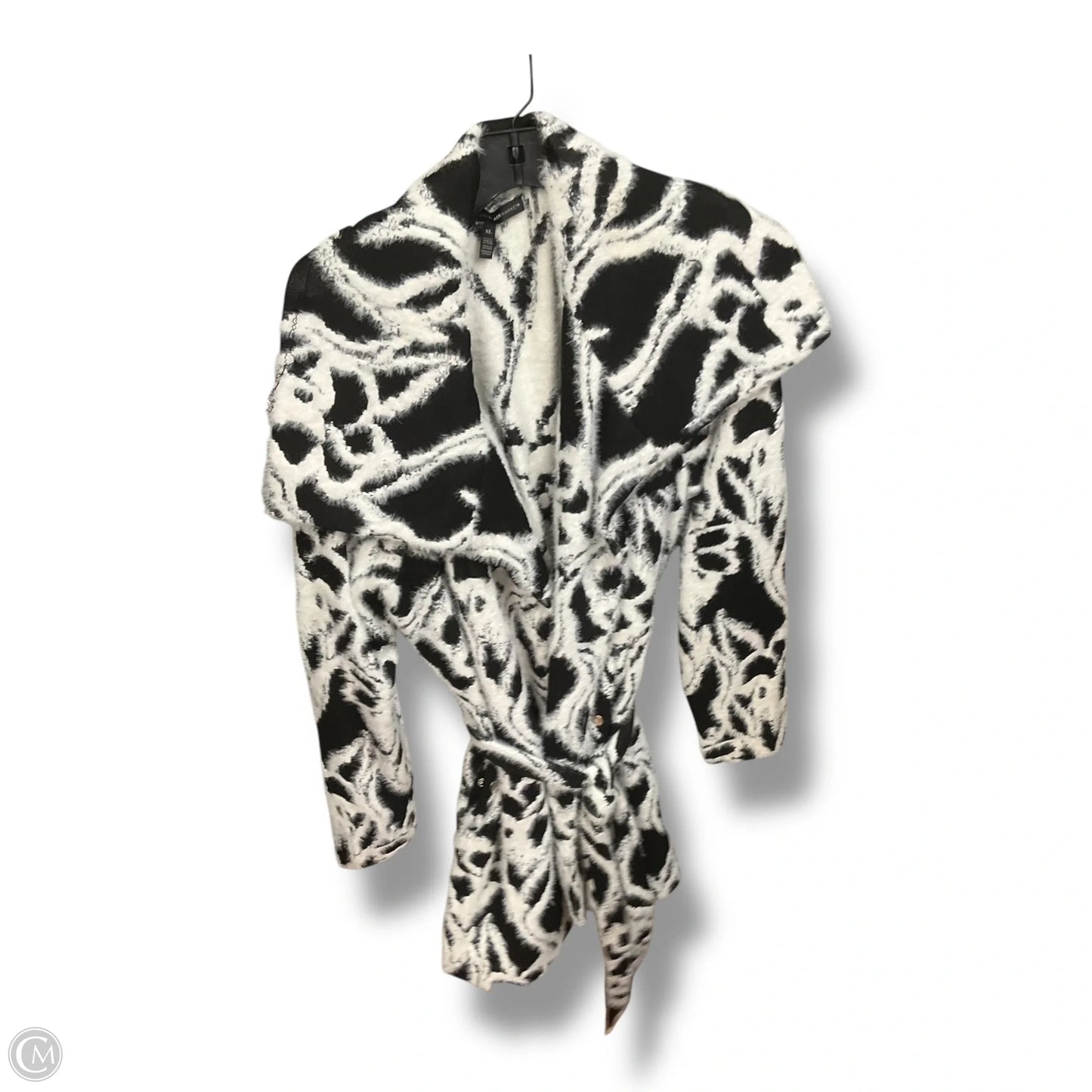 Coat Trench Coat By White House Black Market In Black & White, Size: Xl