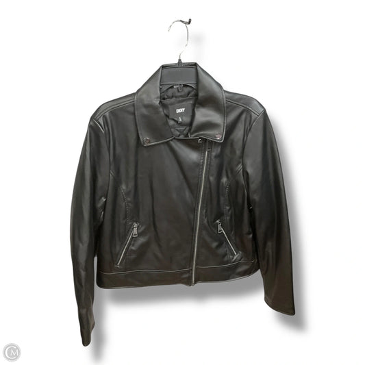 Jacket Moto By Dkny In Black, Size: Xl