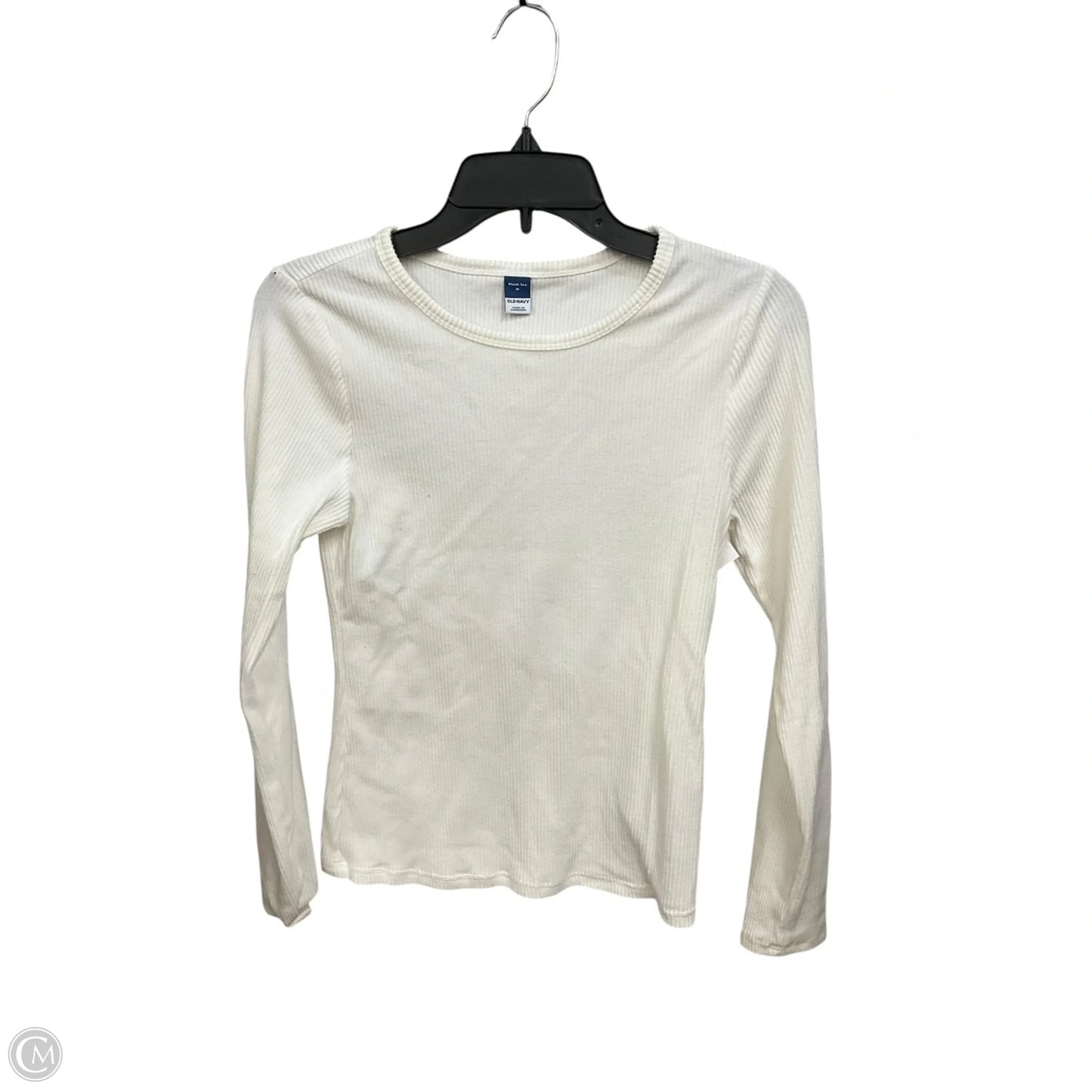 Top Long Sleeve By Old Navy In White, Size: M
