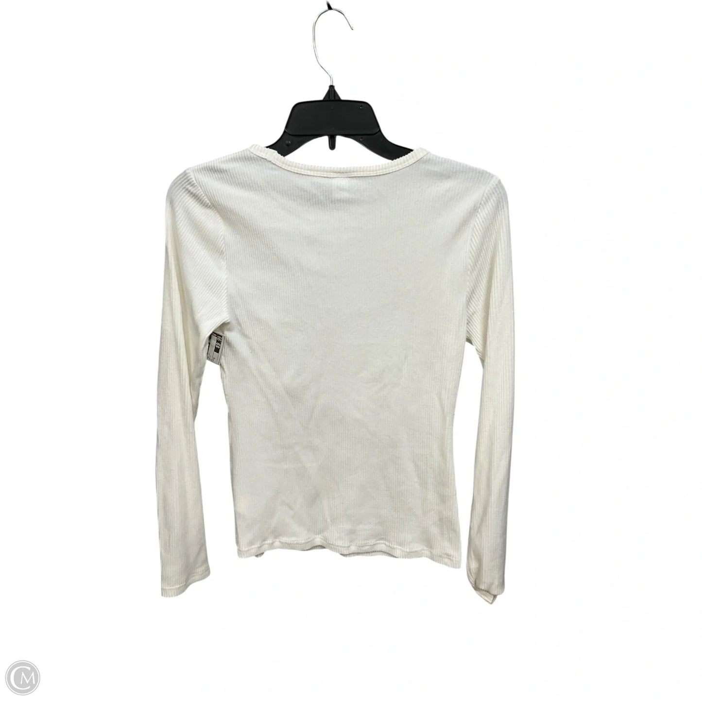 Top Long Sleeve By Old Navy In White, Size: M