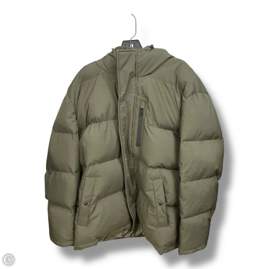 Coat Puffer & Quilted By Cole-haan In Green, Size: Xl