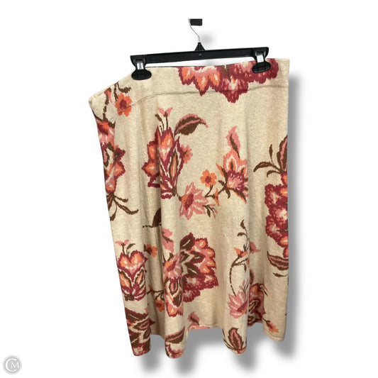 Skirt Maxi By Lc Lauren Conrad In Floral Print, Size: Xl
