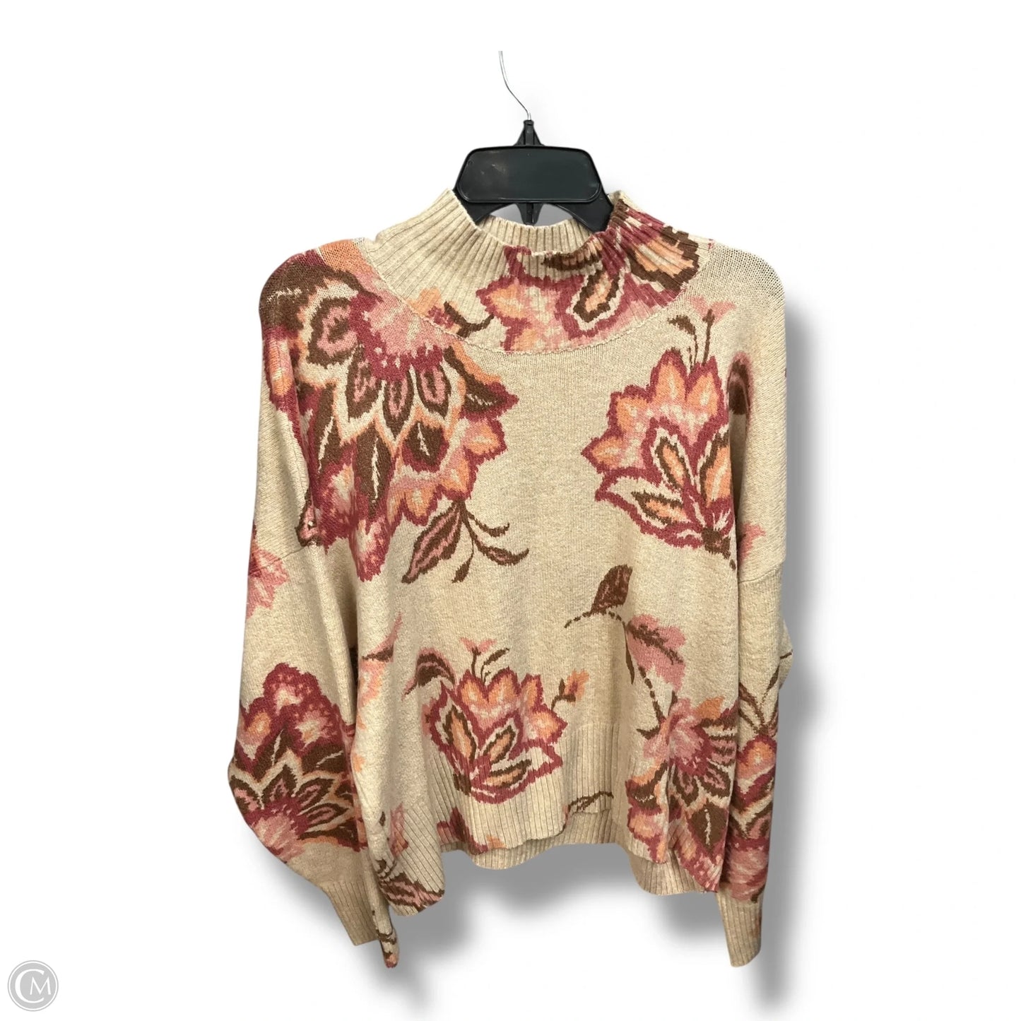 Sweater By Lc Lauren Conrad In Floral Print, Size: Xl