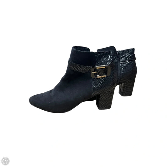 Boots Ankle Heels By Karen Scott In Black, Size: 9.5