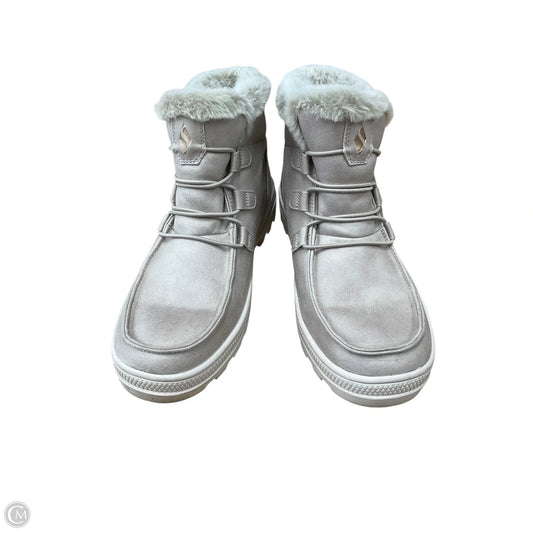 Boots Ankle Flats By Skechers In Grey, Size: 9