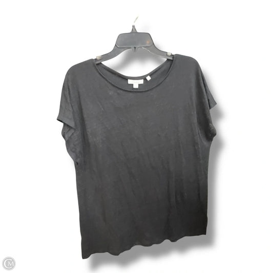 Top Short Sleeve By Chicos In Black, Size: L