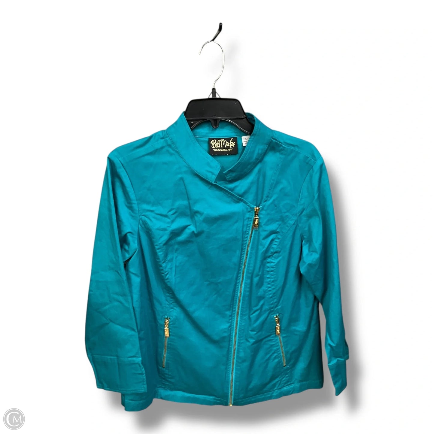 Jacket Other By Bob Mackie Qvc In Teal, Size: L