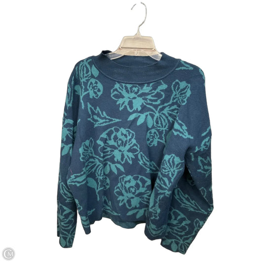 Top Long Sleeve By Cyrus In Blue, Size: Xl
