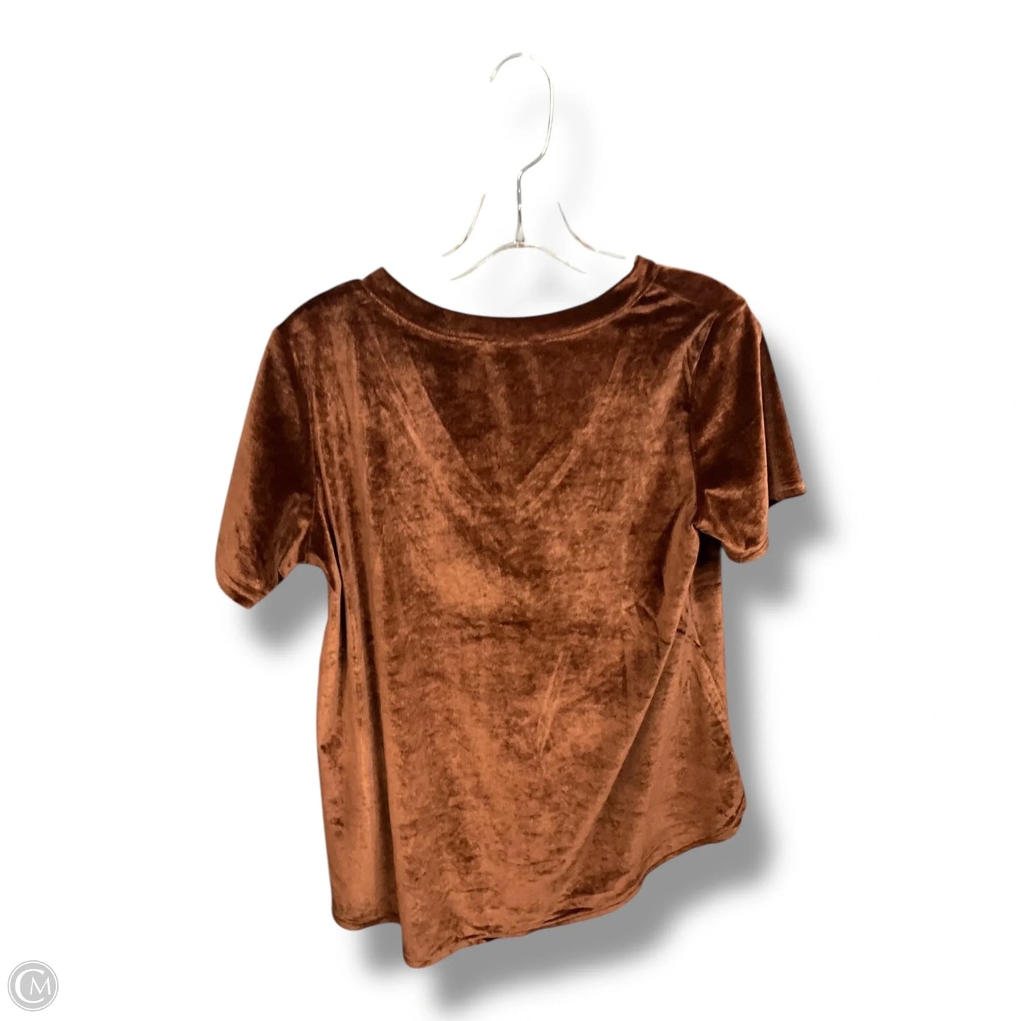 Top Short Sleeve By Amaryllis In Brown, Size: M