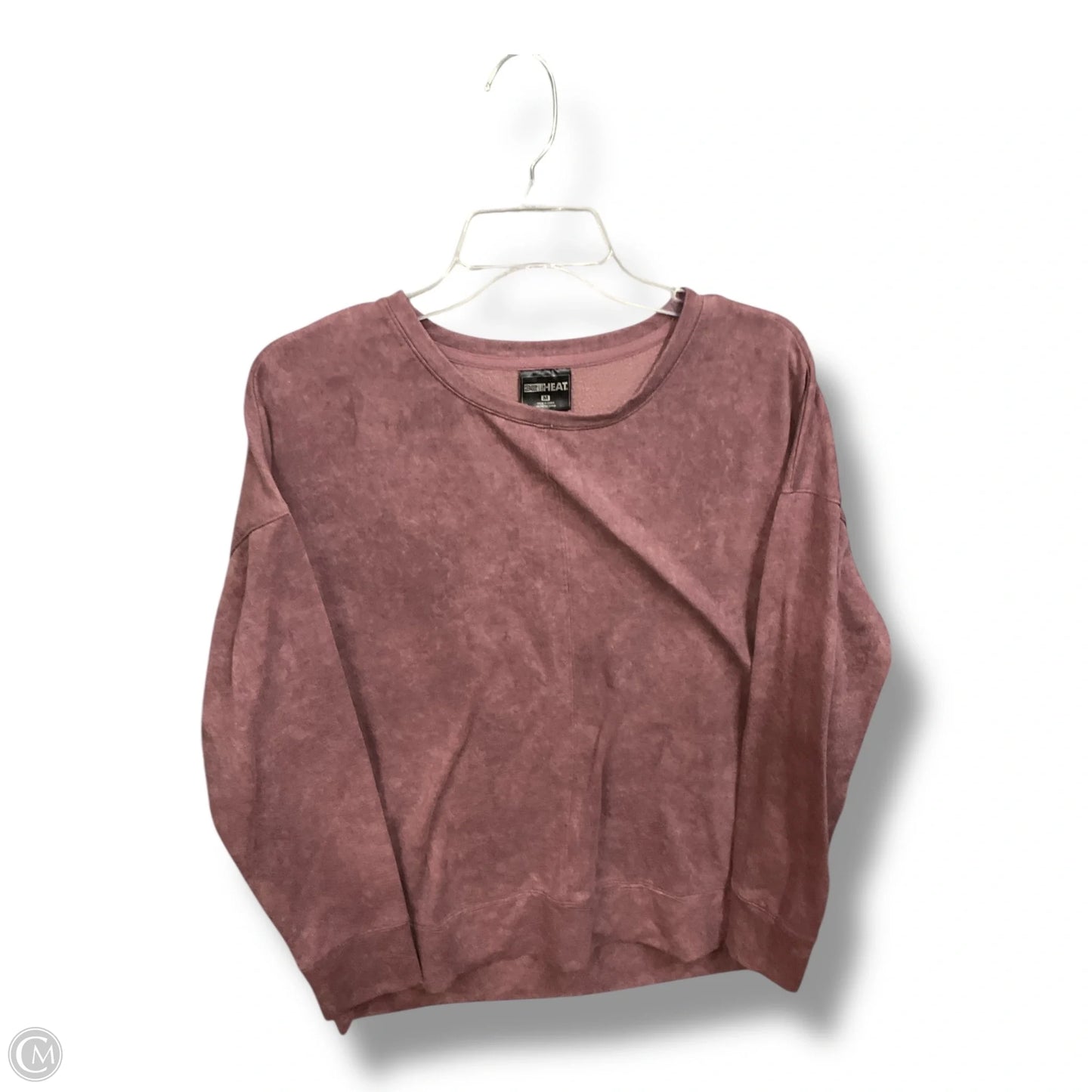 Athletic Sweatshirt Collar By 32 Degrees In Maroon, Size: M