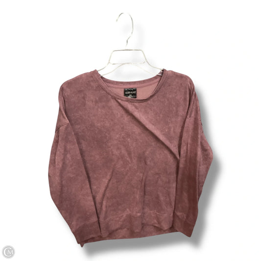 Athletic Sweatshirt Collar By 32 Degrees In Maroon, Size: M
